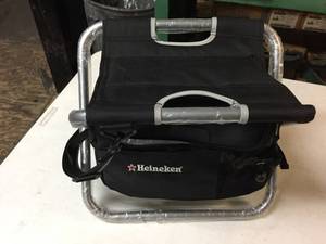 lot 191 image: Heineken folding camp chair  game seat, New