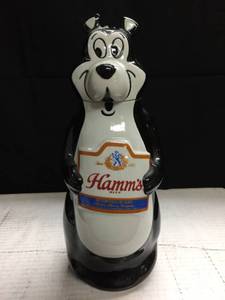 lot 224 image: Hamms Beer bear ceramic bottle  decanter