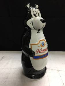 lot 225 image: Hamms Beer bear ceramic bottle  decanter