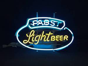 lot 232 image: Pabst Light Beer neon