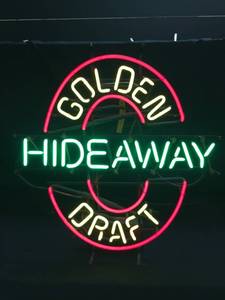 lot 233 image: Hideaway Golden Draft neon