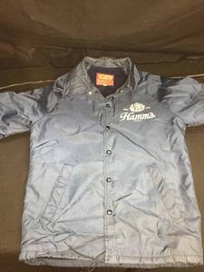 lot 237 image: Hamms Beer logo polar fleece insulated windbreaker