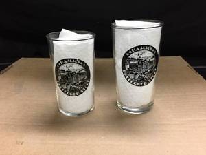 lot 245 image: Lot of 2 Hamms Preferred Stock beer glasses