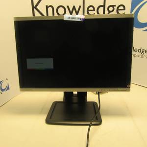 lot 17 image: HP 22 in LCD Monitor with Vertically adjustable stand.  Tested Working
