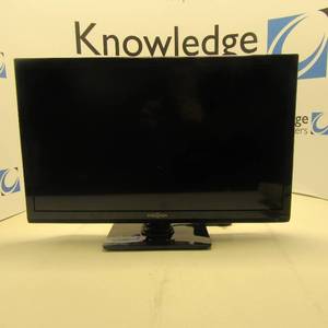 lot 23 image: INSIGNIA  24 in LCD Monitor with power adapter  Tested Working  Crack in bottom corner (see photos)