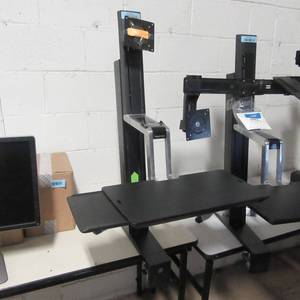 lot 48 image: Computer Monitor and Keyboard Stand