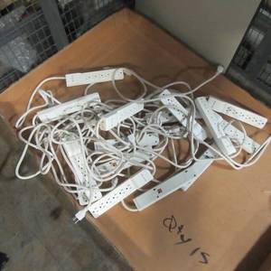 lot 96 image: Lot of 15 Power Strips  Tested Working