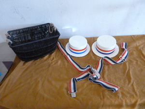 2 Styrofoam Skimmer Hats
