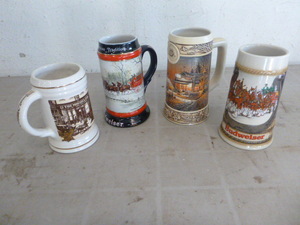 4 Beer Steins