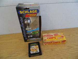 lot 19 image: Doorknob - Poker Chips - Atari Game