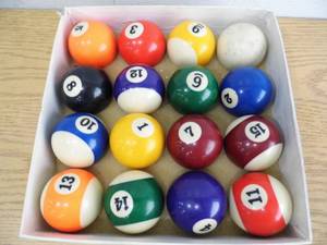 lot 112 image: Pool Balls