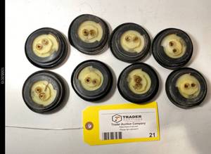 lot 21 image: LED Button Lights 12 Volt trailer lights (set of 8)