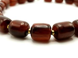 lot 72 image: Vintage Amber Cherry Red Bakelite Necklace