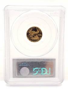 lot 11 image: 1991 P $5 Gold Eagle Proof Graded PCGS PR69 DCAM