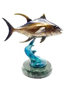 lot 23 image: Dale Evers Signed Artist Proof Bronze Sculpture on Marble #1050