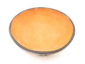 lot 76 image: Native American Santi Domingo Pottery Bowl by Anna Marie Lovato Signed