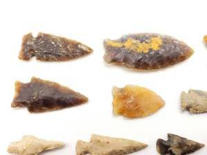 lot 91 image: Group of (26) Native American Arrowheads  Stone Points  Tools