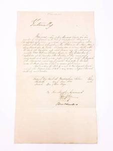 lot 30 image: Queen Victoria Hand Written and Signed Large Letter (JSA COA Certification)