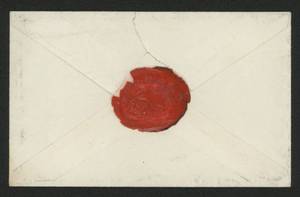 lot 32 image: Queen Victoria Hand Written Envelope with Rare Complete Wax Seal (JSA COA Certification)