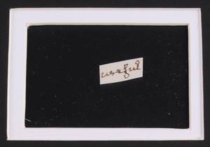 lot 65C image: John Quincy Adams Hand-Written Word in Custom Framed Display (Authenticated)