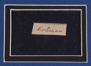 lot 65A image: Andrew Jackson Hand-Written Word in Custom Framed Display (Authenticated)