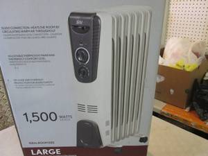 lot 2 image: SAI Oil-Filled Radiator Heater Open...