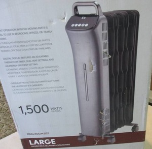 lot 10 image: SAI Oil-Filled Radiator Heater Open...