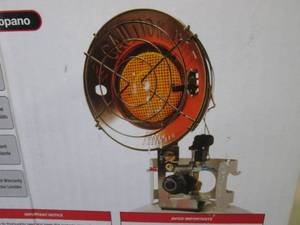 lot 25 image: Zobo Radiant Tank Top Propane Heate...