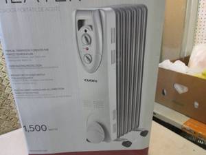 lot 27 image: Cuori Oil-Filled Radiator Heater Op...