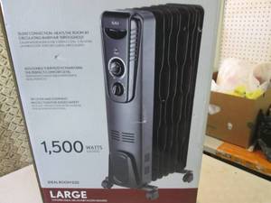 lot 29 image: SAI Oil-Filled Radiator Heater Open...