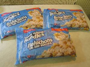 lot 56 image: 3 Family Size Bags of Sweet Wheat B...
