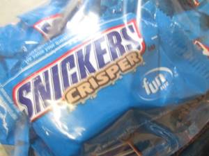 lot 66 image: 3 Bags of Snickers Crisper Fun Size...