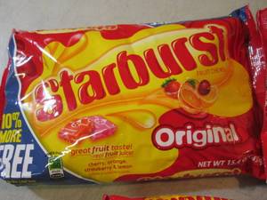 lot 73 image: 3 Bags of Starburst Original Best b...