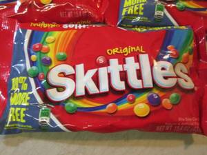 lot 75 image: 3 Bags of Original Skittles Best by...