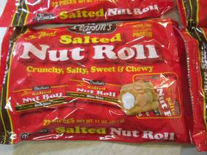 lot 77 image: 4 Bags of Bite Size Salted Nut Roll...