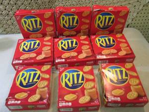 lot 88 image: 9 Boxes of Ritz Crackers Best by De...