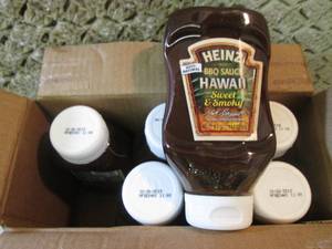 lot 91 image: 6 Bottles of Heinz Hawaii Sweet & S...