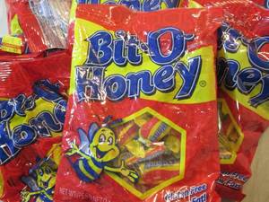 lot 99 image: 12 Bags of Bit-O-Honey Best by Mar ...