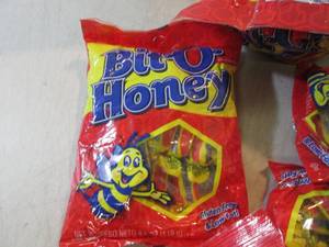 lot 100 image: 12 Bags of Bit-O-Honey Past Date  B...