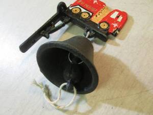 lot 131 image: Cast Iron Bell and Mounting Bracket...