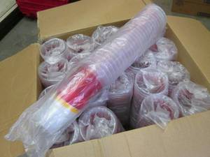 lot 226 image: Case of 500 XXL Plastic Cups  CSB...