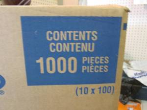 lot 240 image: Case of 1000 Clear Dome Lids with W...
