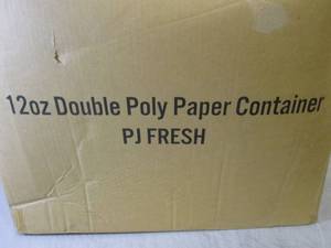 lot 259 image: Case of 1000 12 ounce Double Poly P...