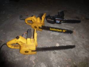 Electric Chain Saws x 3