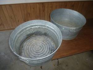 Galvanized Wash Tubs