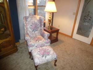 Reading Chair & Ottoman