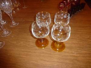 Brown Chrystal Goblets