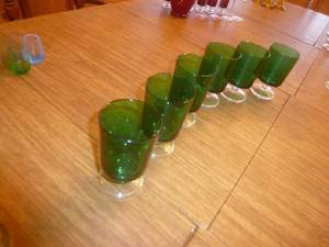 Green Drink Glasses