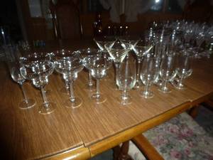 Martini Glasses, Wine Flutes, Daiquiri Glasses