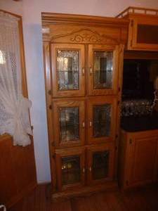 Oak Curio Cabinet